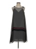 Max Studio 100% Polyester Graphic Gray Casual Dress Size S - photo 1