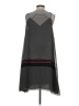 Max Studio 100% Polyester Graphic Gray Casual Dress Size S - photo 2