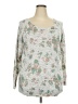 Torrid Floral Silver Pullover Sweater Size 2X Plus (2) - photo 1