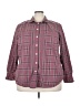 Ridgecut Plaid Burgundy Long Sleeve Button-Down Shirt Size 3X - photo 1