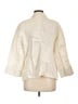 Chico's 100% Linen Stripes Ivory Blazer Size Lg (2) - photo 2