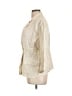 Chico's 100% Linen Stripes Ivory Blazer Size Lg (2) - photo 5