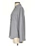 Express Solid Gray 3/4 Sleeve Blouse Size S - photo 5