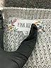 Pink Rose 100% Acrylic Gray Cardigan Size L - photo 7