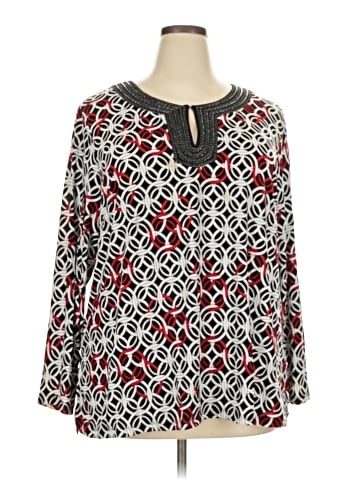Soft by Avenue Long Sleeve Blouse (view 1)
