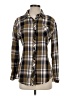Assorted Brands Plaid Brown Long Sleeve Button-Down Shirt Size S - photo 1