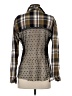 Assorted Brands Plaid Brown Long Sleeve Button-Down Shirt Size S - photo 2