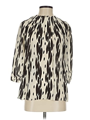 Tory Burch 3/4 Sleeve Silk Top (view 1)