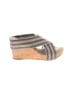 Lucky Brand Stripes Gray Wedges Size 8 1/2 - photo 1
