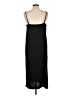 H&M 100% Polyester Solid Black Casual Dress Size L - photo 2