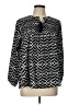 Life Style 100% Polyester Black Long Sleeve Blouse Size L - photo 1