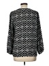 Life Style 100% Polyester Black Long Sleeve Blouse Size L - photo 2