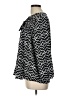 Life Style 100% Polyester Black Long Sleeve Blouse Size L - photo 5