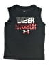 Under Armour 100% Polyester Black Sleeveless T-Shirt Size 7 - photo 1