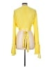 Unbranded Yellow Long Sleeve Blouse Size L - photo 2