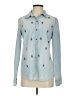 Halogen Blue Long Sleeve Blouse Size S - photo 1
