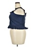 Tecovas 100% Cotton Blue Sleeveless Blouse Size XXL - photo 5