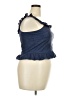 Tecovas 100% Cotton Blue Sleeveless Blouse Size XXL - photo 4