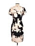 Calvin Klein 100% Polyester Print Black Cocktail Dress Size 4 - photo 2