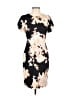 Calvin Klein 100% Polyester Print Black Cocktail Dress Size 4 - photo 1