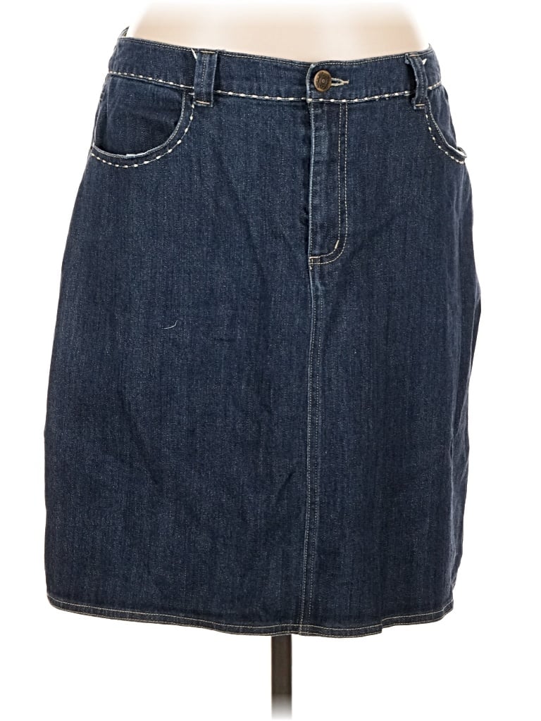 Pre-owned Westport Denim Skirt In Blue
