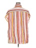 Torrid Stripes Orange Short Sleeve Blouse Size 2X Plus (2) - photo 2