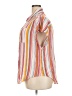 Torrid Stripes Orange Short Sleeve Blouse Size 2X Plus (2) - photo 5