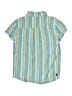 Tea Stripes Green Short Sleeve Button-Down Shirt Size 10 - photo 2