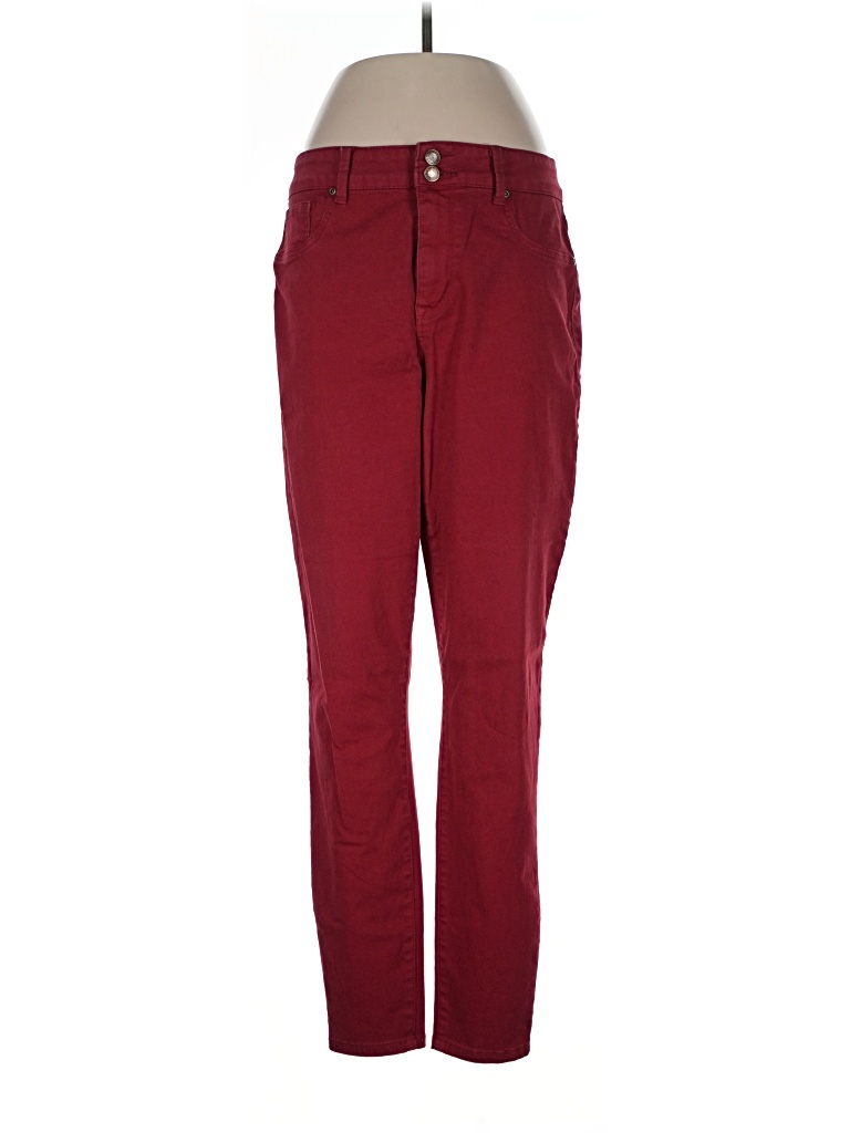 Pre-owned Maurices Casual Pants In Burgundy