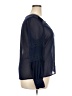 Pinky 100% Polyester Blue Long Sleeve Blouse Size XXL - photo 4