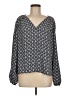 Ann Taylor LOFT Gray Long Sleeve Blouse Size M - photo 1