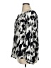 Apt. 9 100% Polyester Silver Long Sleeve Blouse Size 1X - photo 5