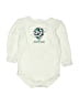 Gymboree 100% Cotton Graphic Ivory Long Sleeve Onesie Size 12-18 mo - photo 1