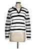 Adrianna Papell 100% Cotton Stripes White Pullover Sweater Size M - photo 1