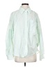 Peacebird Color Block Green Long Sleeve Button-Down Shirt Size S - photo 1