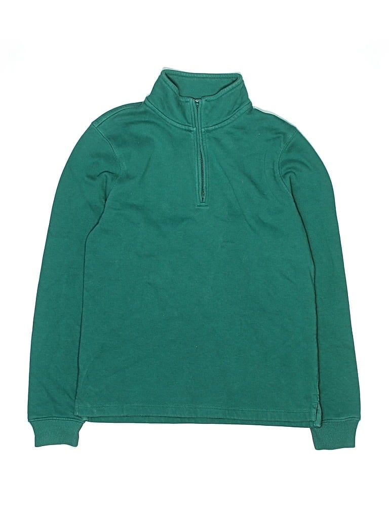 Pre-owned Nordstrom Kids' Turtleneck Sweater In Green