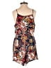 Love Tree 100% Rayon Floral Red Blue Romper Size M - photo 2