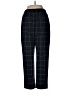 A New Day Plaid Black Casual Pants Size M - photo 2