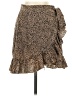 Shein Animal Print Brown Casual Skirt Size 2 - photo 1