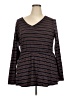 Lane Bryant Brown Long Sleeve Top Size 18 (3) - photo 1