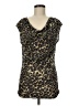 Express Animal Print Brown Sleeveless Blouse Size M - photo 1