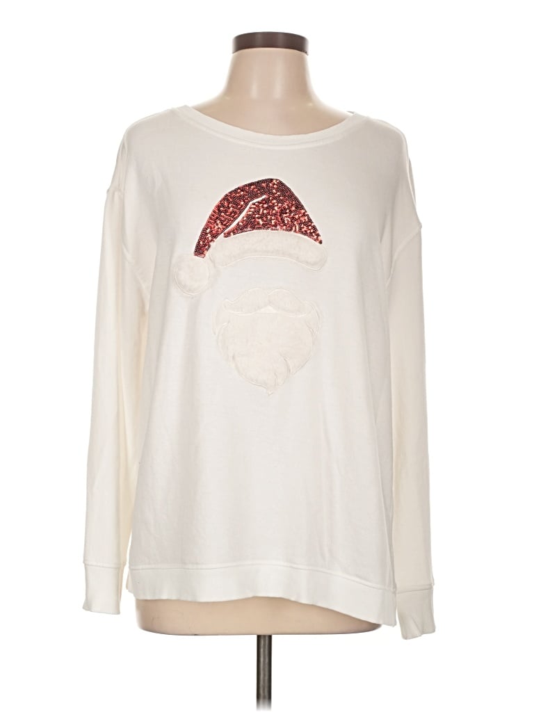 Pre-owned Jane And Delancey Sweatshirt In White