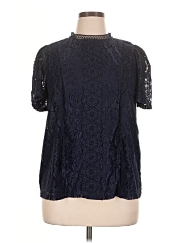Cable & Gauge Short Sleeve Blouse (view 1)