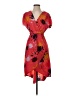 Angie 100% Polyester Floral Red Casual Dress Size S - photo 1