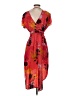 Angie 100% Polyester Floral Red Casual Dress Size S - photo 2