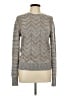 Free People Chevron-herringbone Gray Pullover Sweater Size L - photo 1