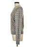 Free People Chevron-herringbone Gray Pullover Sweater Size L - photo 5