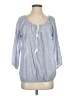 J.Crew 100% Cotton Blue 3/4 Sleeve Blouse Size S - photo 1