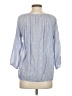 J.Crew 100% Cotton Blue 3/4 Sleeve Blouse Size S - photo 2