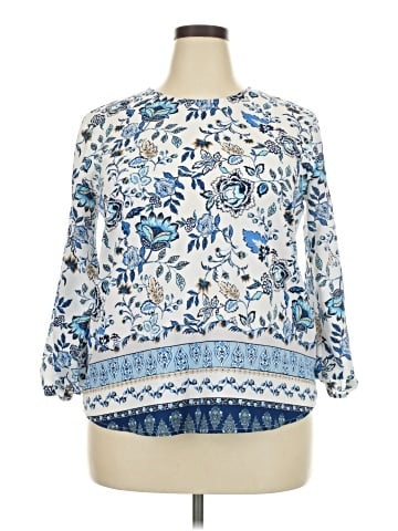 Fourteenth Place 3/4 Sleeve Blouse (view 1)
